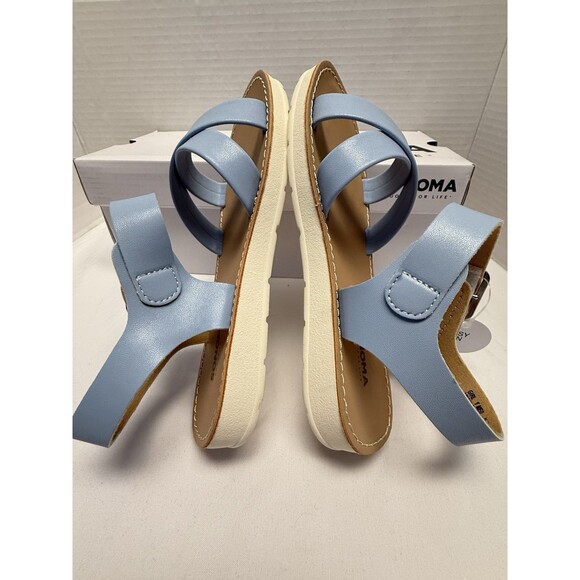 Sonoma Shoes Girls Size 1 Blue Fenleyy Easy On Sandals Buckle Strap Comfort New - Picture 10 of 13